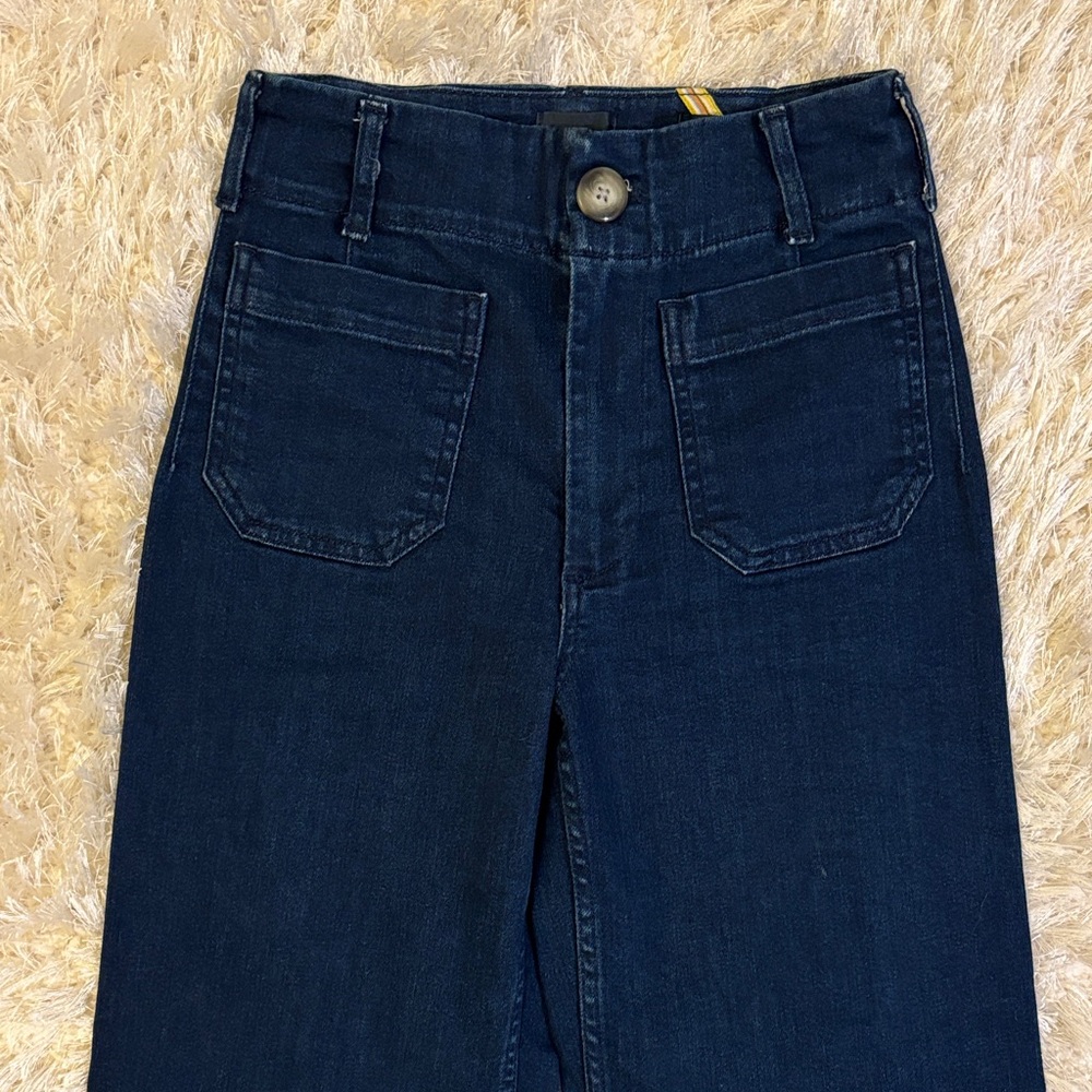 Anthropologie Colette Crop High-Rise Wide-Leg Jeans by Maeve